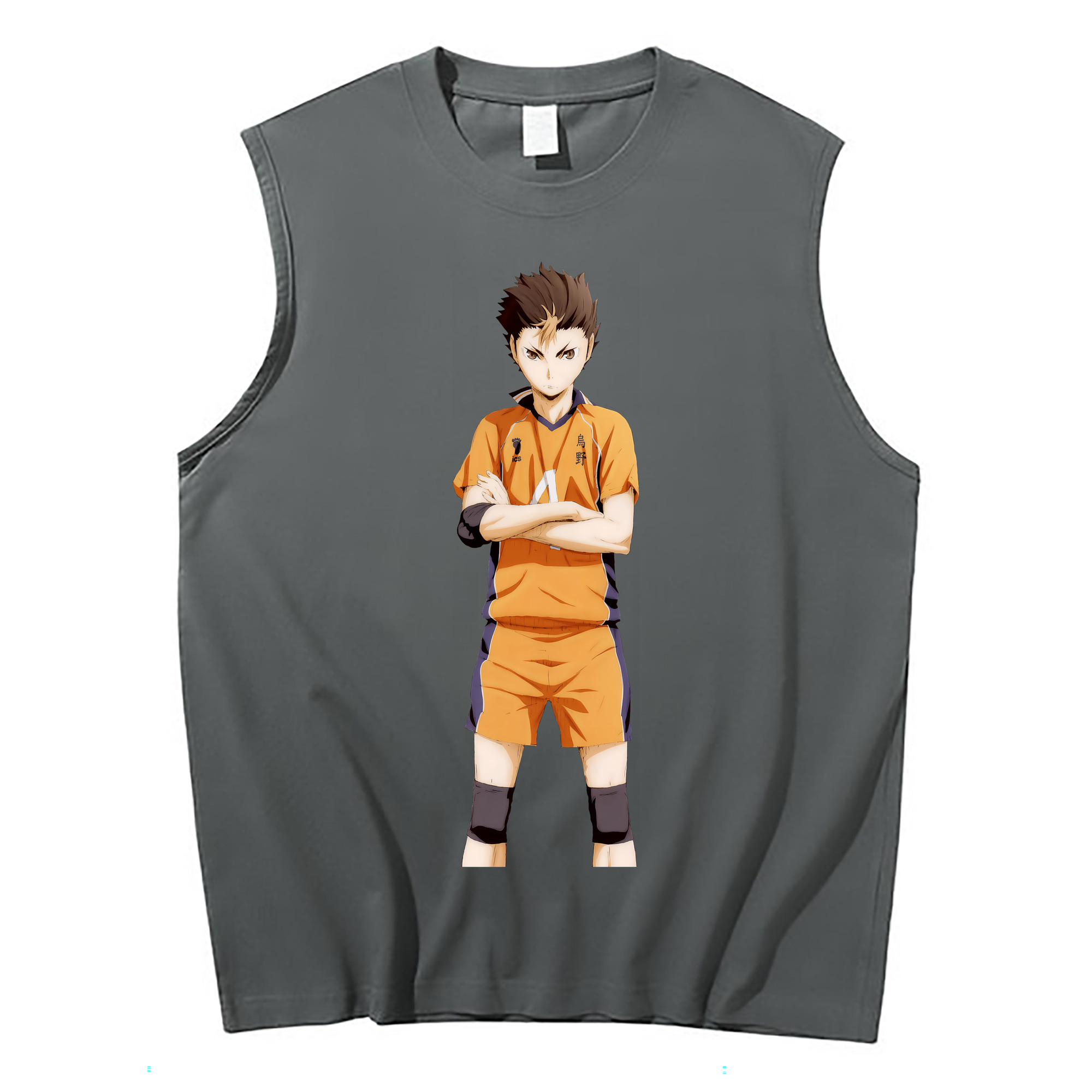 （画像用） ハイキュー!! Haikyu!! コットン100％タンクトップ（フロントプリント）